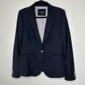 J. Crew Navy Blazer with Gold Buttons